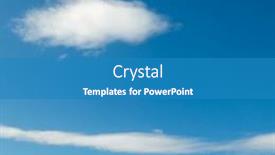  Presentation with blue-sky - Presentation enhanced with white-clouds-in-the-blue background and a teal colored foreground