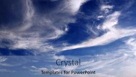  Presentation with sky blue - Slide deck featuring white-clouds-in-the-blue background and a teal colored foreground