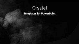  Presentation with smoke - Slides featuring white-clouds-of-smoke and a black colored foreground