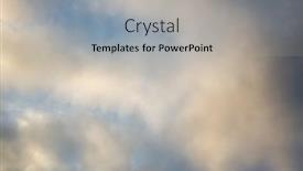  Presentation with heaven - Slide set with white-clouds-on-blue-sky background and a light gray colored foreground