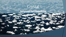  Presentation with chernobyl nuclear power plant view - Colorful PPT theme enhanced with white-clouds-view and a teal colored foreground