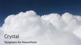  Presentation with clouds - Presentation design enhanced with whispy - white clouds background and a light gray colored foreground