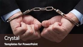  Presentation with blue business - Cool new presentation theme with white collar - man in a blue business backdrop and a tawny brown colored foreground