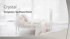  Presentation with newborn baby - Presentation design featuring white-composite-for-newborn-photosession background and a white colored foreground