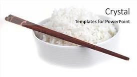  Presentation with porcelain - Audience pleasing presentation theme consisting of white cooked china rice inside backdrop and a white colored foreground