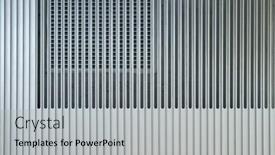  Presentation with vertical - Slide set featuring white-corrugated-metal-texture-surface background and a light gray colored foreground