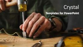  Presentation with craftsman - PPT layouts enhanced with white-craftsman-using-hummer background and a wine colored foreground