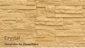  Presentation with marble tile texture stone wall - Colorful slide set enhanced with white-cream-marble-stone-limestone backdrop and a yellow colored foreground