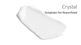  Presentation with beauty product - Presentation theme with white-cream-smear-isolated background and a white colored foreground
