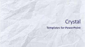  Presentation with paper - Colorful slide set enhanced with white crumple paper backdrop and a sky blue colored foreground