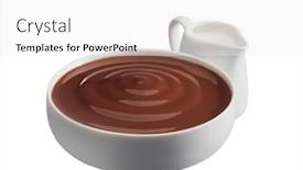  Presentation with white chocolate - Amazing slide deck having white-cup-of-chocolate-cream backdrop and a white colored foreground