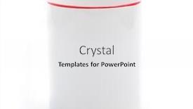  Presentation with red - Audience pleasing presentation theme consisting of white-cup-with-red-rim backdrop and a white colored foreground