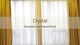  Presentation with curtains - Presentation theme featuring white-curtains background and a lemonade colored foreground
