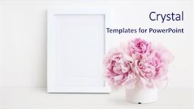  Presentation with minimalist - Beautiful presentation featuring white desk portrait format backdrop and a sky blue colored foreground