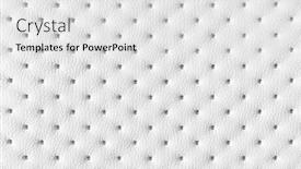  Presentation with leather - Slides having white-dotted-quilted-leather-soft background and a white colored foreground