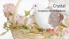  Presentation with white dove - Cool new PPT layouts with white dove is alight n backdrop and a white colored foreground