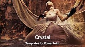  Presentation with horror - Slides having white dress halloween horror background and a tawny brown colored foreground