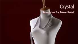  Presentation with measuring - Beautiful slide set featuring white dummy with measuring tape backdrop and a wine colored foreground