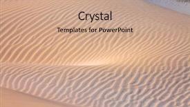  Presentation with sand dunes - Slide set featuring white dunes of socotra island background and a  colored foreground