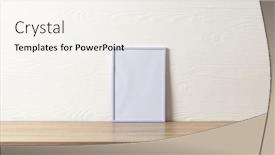  Presentation with interior design - Presentation design with white-empty-frame-with-copy background and a sky blue colored foreground