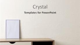  Presentation with interior design - Theme having white-empty-frame-with-copy background and a sky blue colored foreground