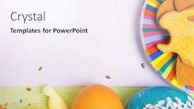  Presentation with easter - Presentation theme enhanced with white-empty-list-template background and a  colored foreground
