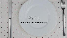  Presentation with empty of wood table top - Presentation theme with white-empty-plates-and-cutlery background and a light gray colored foreground