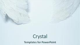  Presentation with angel wings - PPT layouts enhanced with white feather white angel wing background and a sky blue colored foreground