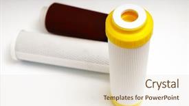  Presentation with water filtration - Slide set having white filter for fine water background and a lemonade colored foreground