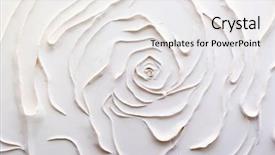  Presentation with plaster - Colorful PPT layouts enhanced with white flowers - plaster background floral pattern backdrop and a white colored foreground
