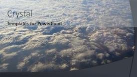  Presentation with plain clear navy blue blue and white cloudy - Amazing PPT layouts having white-fluffy-clouds backdrop and a light gray colored foreground