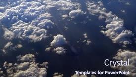  Presentation with blue sky - PPT layouts having white-fluffy-clouds background and a wine colored foreground