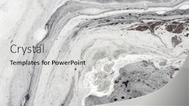  Presentation with dirty water - Presentation having soil contamination - white foam on dirty water background and a light gray colored foreground