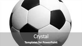  Presentation with ball sports - Amazing PPT theme having white football with shadow sports backdrop and a  colored foreground