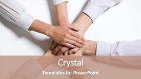  Presentation with joint - PPT theme enhanced with white four joint human background and a coral colored foreground