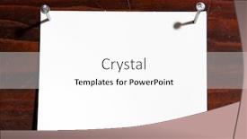  Presentation with nail - Beautiful presentation theme featuring white frame nail to wooden brown background backdrop and a white colored foreground