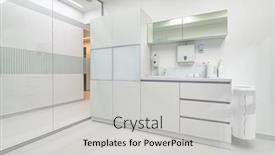  Presentation with medical equipment - Amazing presentation having white-furniture-in-modern-dentistry backdrop and a light gray colored foreground