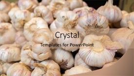  Presentation with agriculture - Amazing presentation having white garlic in the traditional backdrop and a coral colored foreground