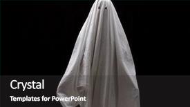  Presentation with ghost - Slide deck consisting of white ghost on black background background and a dark gray colored foreground