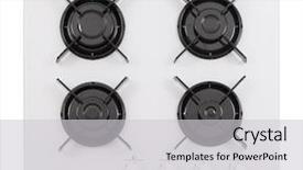  Presentation with oil and gas - Cool new presentation theme with white glass gas hob isolated backdrop and a light gray colored foreground