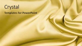  Presentation with silk - Cool new slides with white glossy frame - gold silk background backdrop and a yellow colored foreground