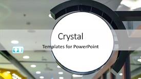  Presentation with mystery shop - Slide deck featuring white glossy frame - round shop sign background and a white colored foreground