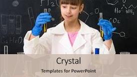  Presentation with chemistry - Presentation having white gown in chemistry background and a soft green colored foreground