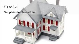  Presentation with red grey - Slides with grey red - real estate background and a white colored foreground