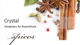  Presentation with red stars - Presentation theme having white hears and spices background and a white colored foreground