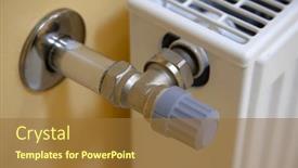  Presentation with battery - PPT layouts featuring white-heating-battery background and a tawny brown colored foreground