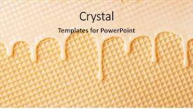  Presentation with wafer - Slide deck enhanced with white hot chocolate background and a lemonade colored foreground