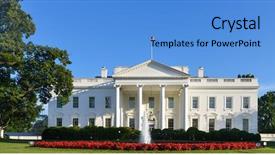  Presentation with michelle obama white house - PPT theme consisting of white house - washington dc united background and a teal colored foreground