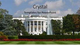  Presentation with white house - Audience pleasing presentation design consisting of white house - washington dc united backdrop and a light gray colored foreground