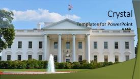 Presentation with white house - Slides with white house - washington dc background and a light blue colored foreground